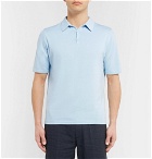 Sunspel - Sea Island Cotton Polo Shirt - Men - Blue