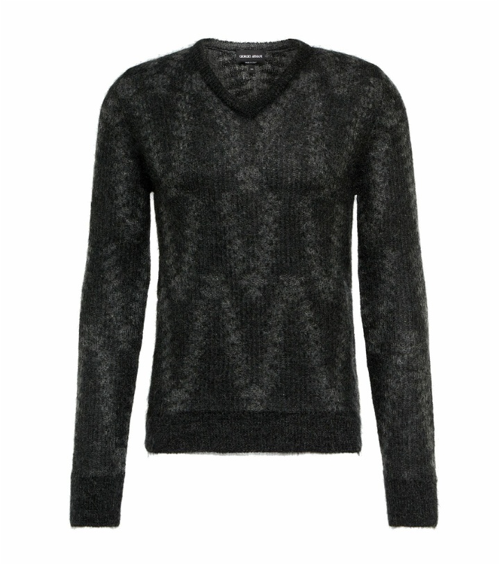 Photo: Giorgio Armani - Jacquard mohair-blend sweater