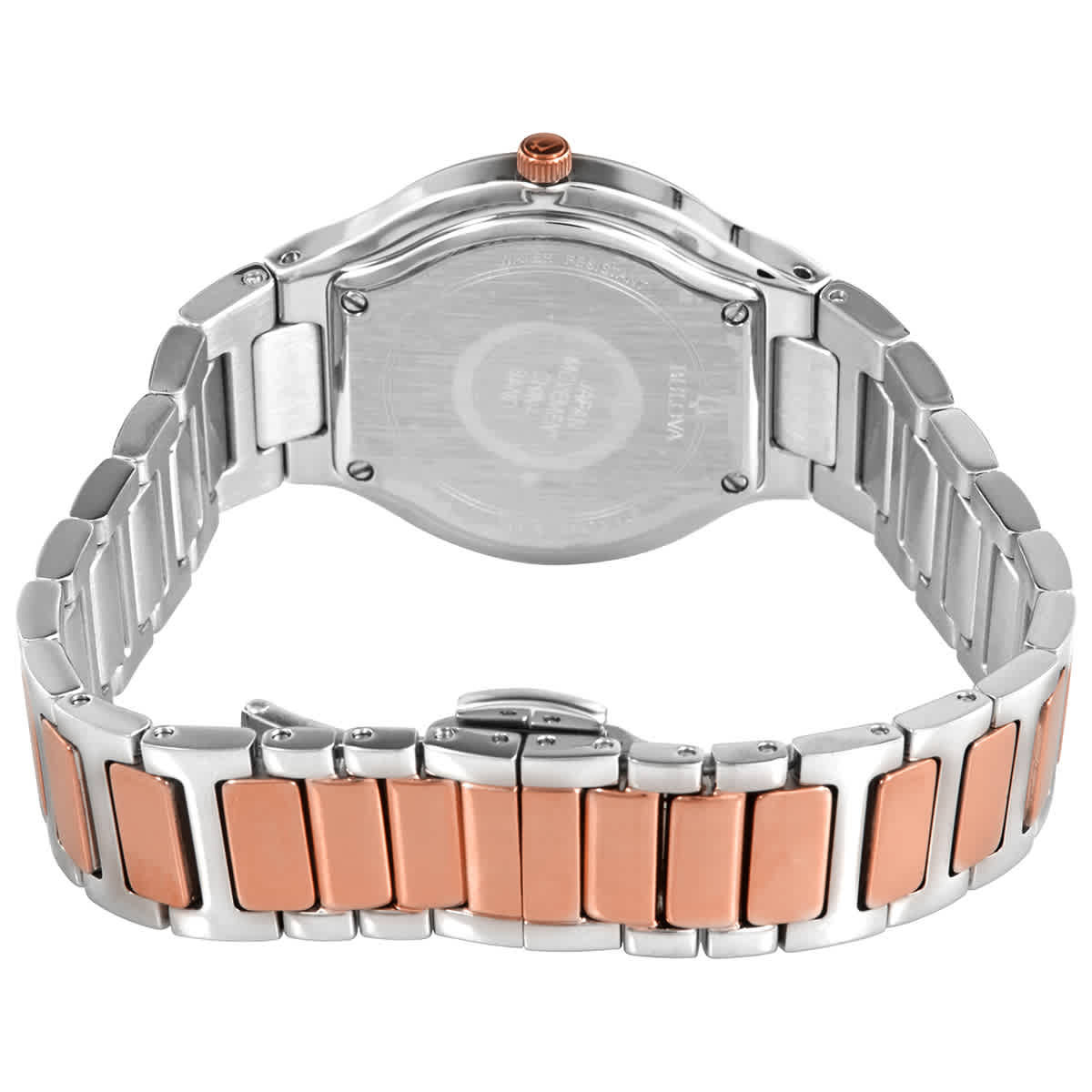 Bulova Quartz Diamond Mother of Pearl Dial Ladies Watch 98R274