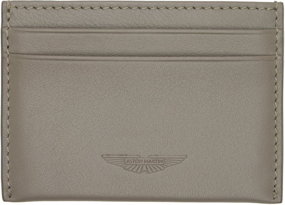 BOSS Taupe Aston Martin Edition Wing Card Holder