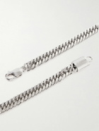 VETEMENTS - Grinder Logo-Engraved Silver-Tone Pendant Necklace