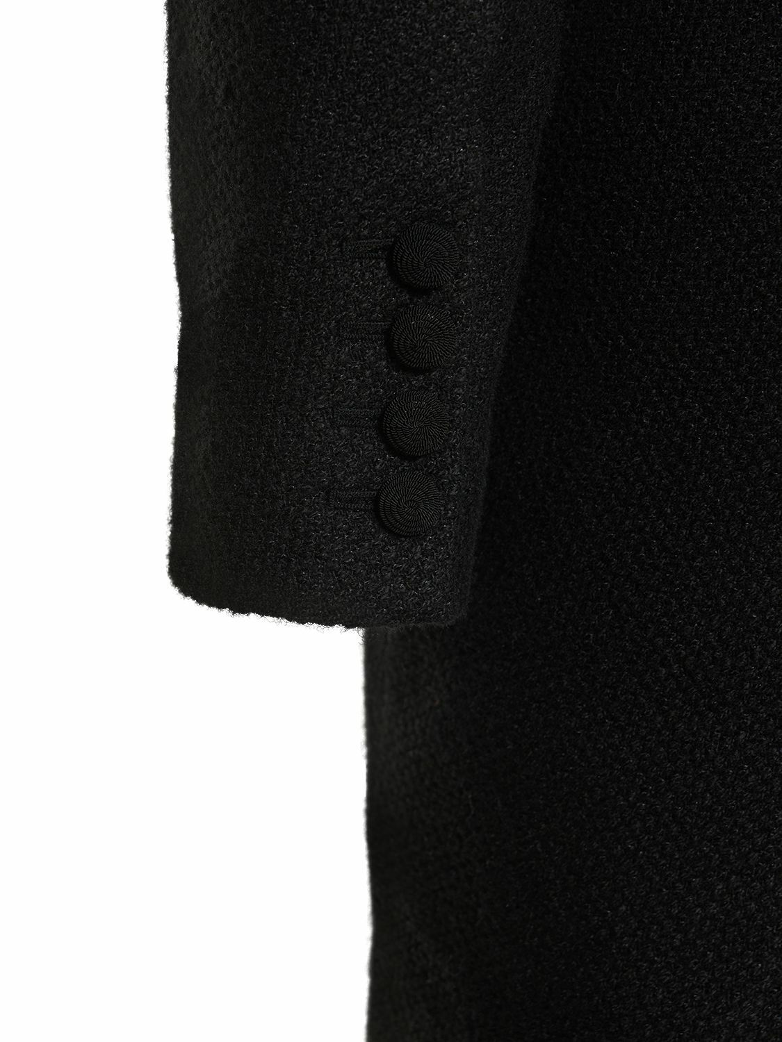 self portrait black textured woven mini dress Self-Portrait Black Dot Mesh Frill Mini Dress – Runway Catalog main image 1