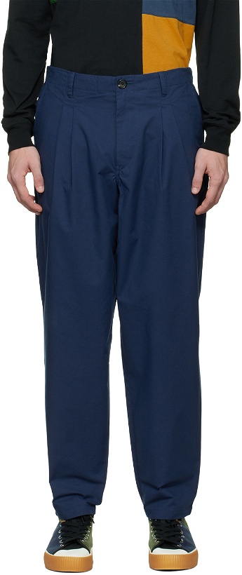 Photo: PS by Paul Smith Blue Double Pocket Trousers