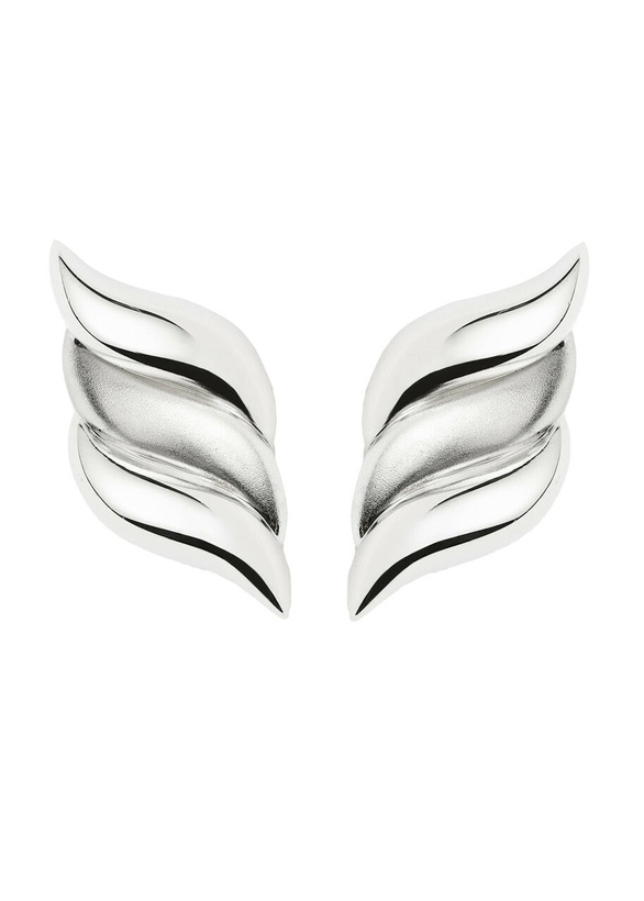 Photo: Missoma Savi Signature Oversized Stud Earrings - Silver - One Size