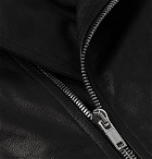 Rick Owens - Slim-Fit Leather Biker Jacket - Black