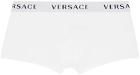 Versace Underwear Two-Pack White Logo Boxers
