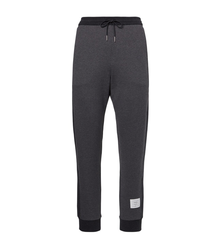 Photo: Thom Browne 4-Bar cotton jersey sweatpants