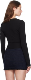 Givenchy Black Sweetheart-Neck Bodysuit