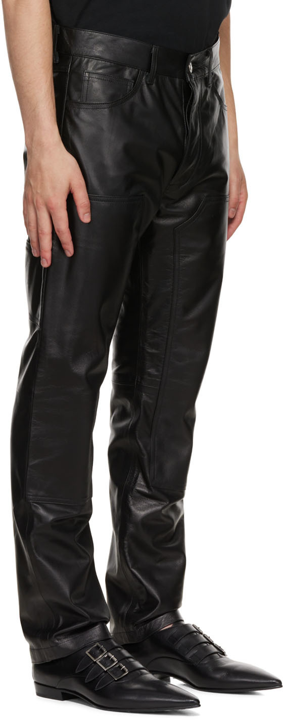 Enfants Riches Déprimés Black Carpenter Leather Pants Enfants Riches ...