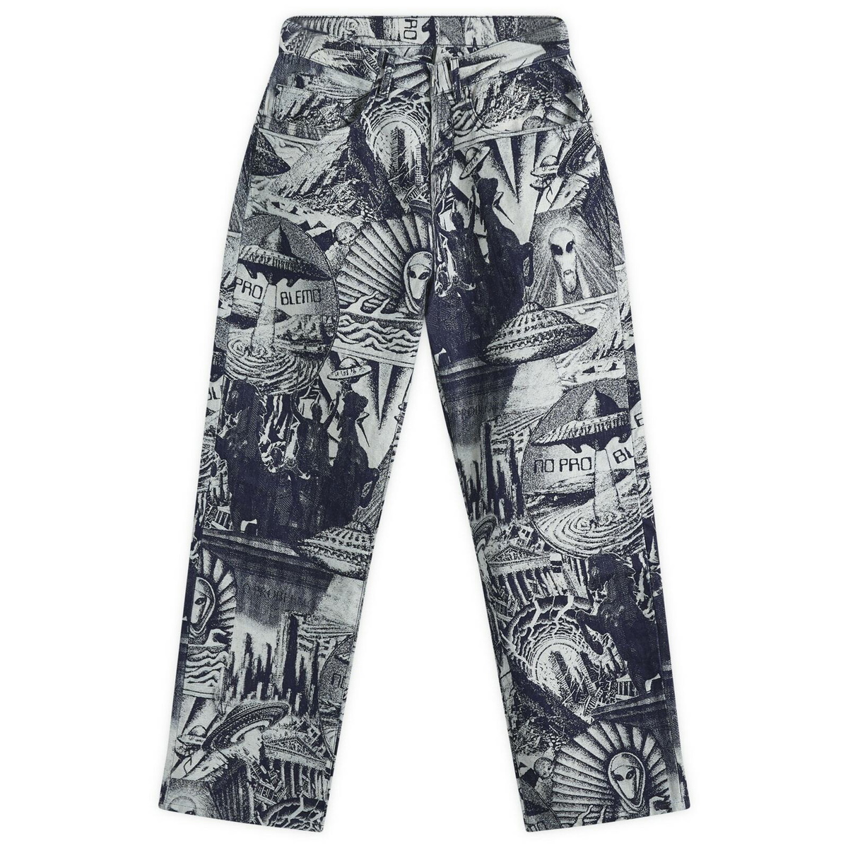 No Problemo Men's Apocalypse Jacquard Bagi Jean in Blue