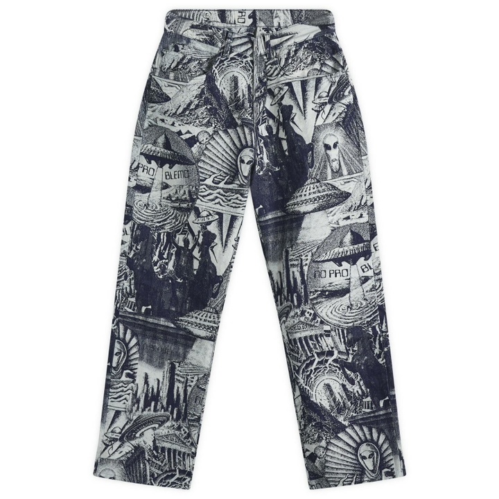 Photo: No Problemo Men's Apocalypse Jacquard Bagi Jean in Blue