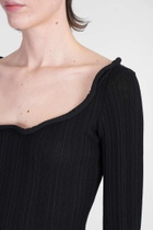 Séfr Giselle Topwear In Black Viscose