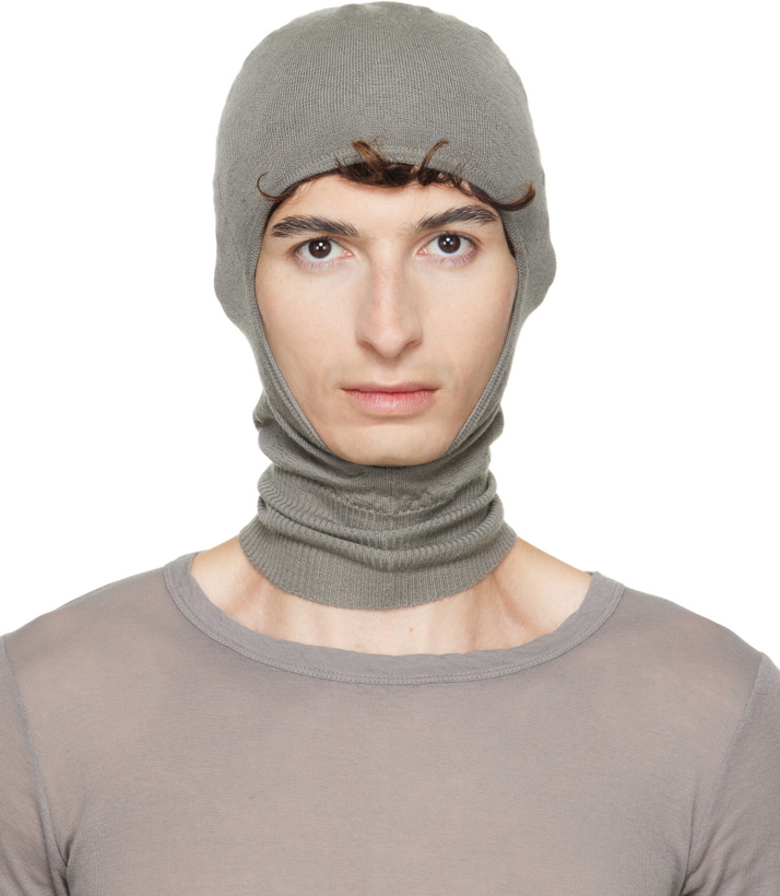 Photo: Rick Owens Taupe Tower Skull Balaclava