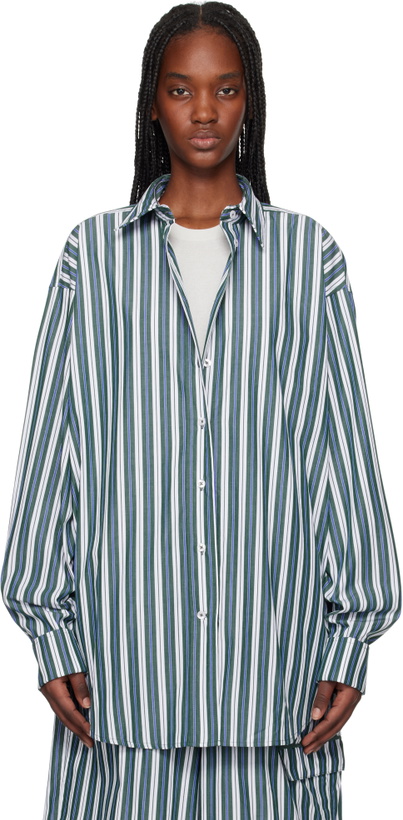 Photo: REMAIN Birger Christensen Green Oversize Shirt