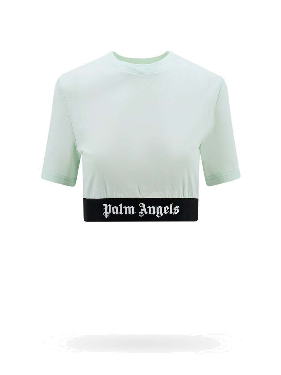Palm Angels Top Green Womens Palm Angels