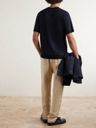 Altea - Cecil Lyocell and Cotton-Blend Jersey T-Shirt - Blue