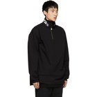 Vetements Black God Save Us Zip-Up Pullover