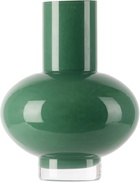 The Conran Shop Green Glass 23cm Vase