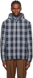 Burberry Navy Check Jacket