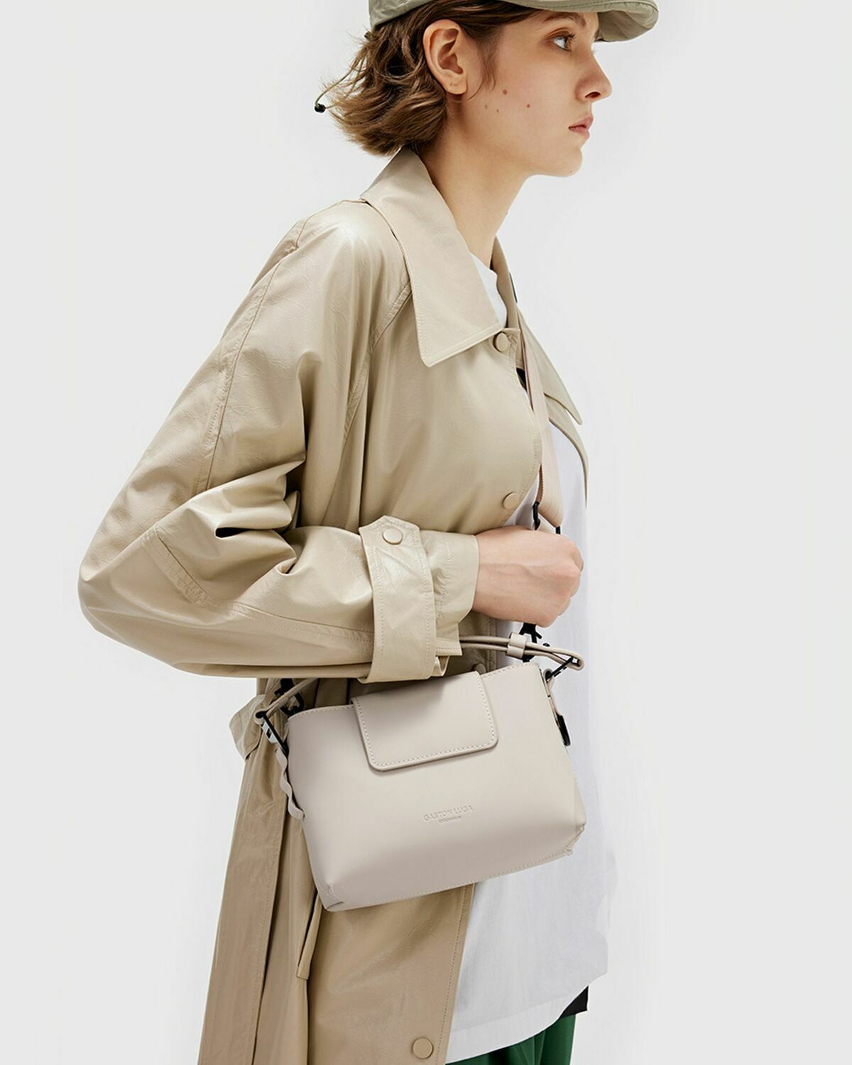 Gaston Luga Spläshini Beige Womens Handbag
