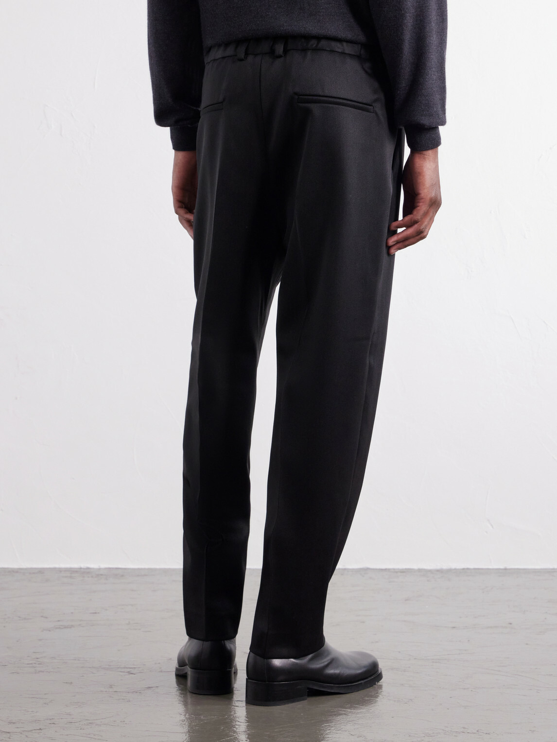 Willy Chavarria - Tapered Wool-Blend Twill Trousers - Black