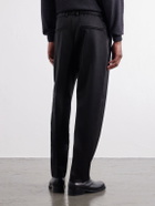 Willy Chavarria - Tapered Wool-Blend Twill Trousers - Black