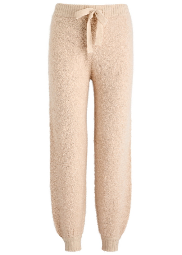 Photo: Crush Cashmere Bruce Bouclé Mohair Sweatpants Beige