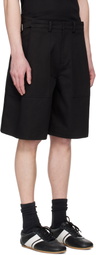 System SSENSE Exclusive Black Twill Shorts