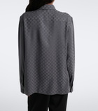 Gucci GG printed silk twill shirt