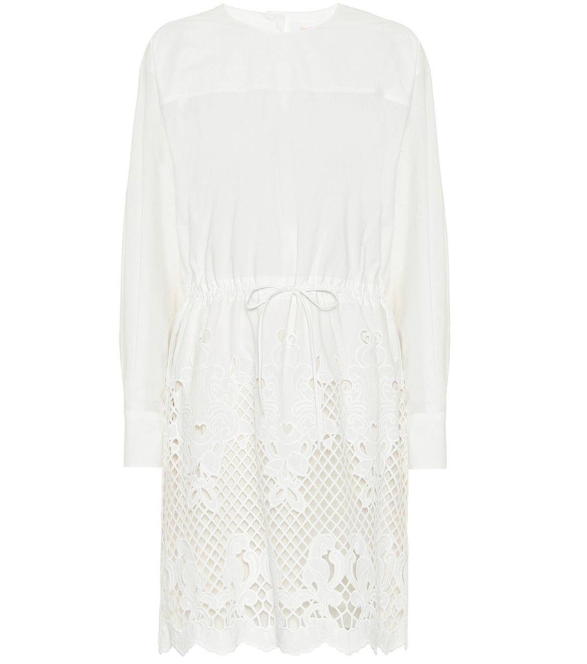 See By Chloe - Embroidered cotton minidress See by Chloe