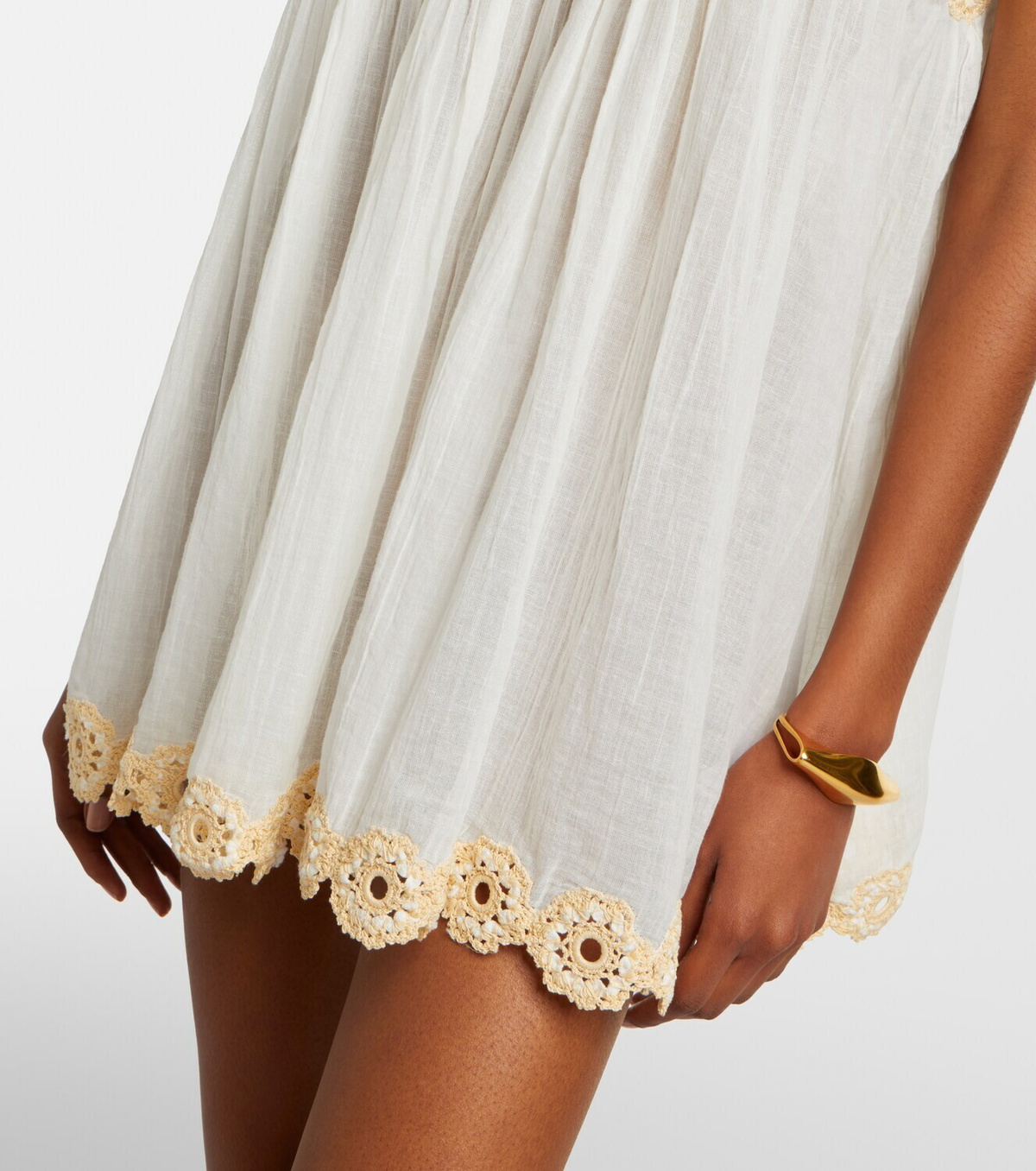 Ulla Johnson Tula crochet-trimmed cotton beach dress