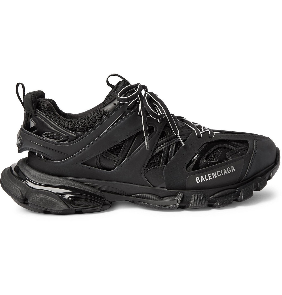 Balenciaga track trainers black best sale