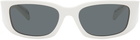 Prada Eyewear White Symbole Sunglasses