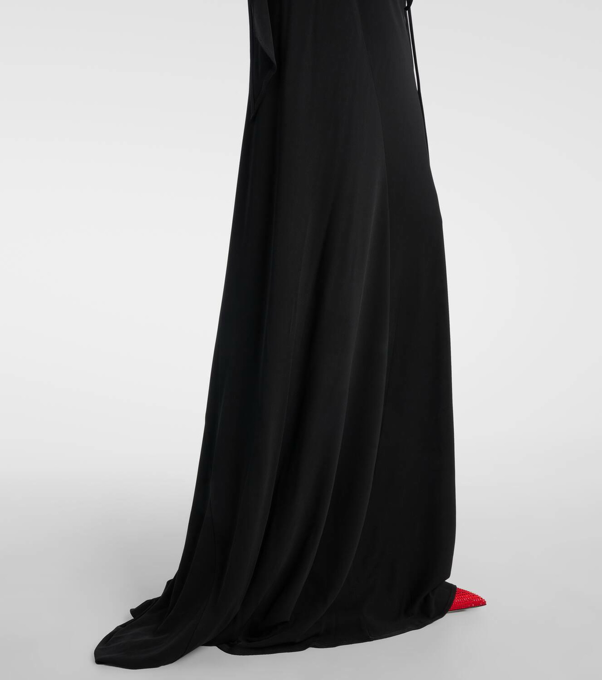 The Attico Cutout crêpe maxi dress