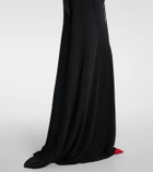 The Attico Cutout crêpe maxi dress