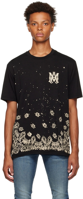 Photo: AMIRI Black Bandana Bleach T-Shirt