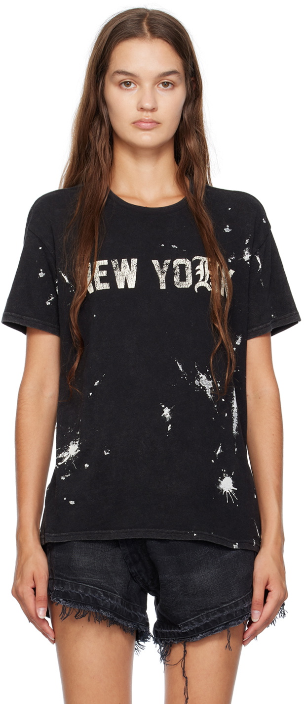 R13 Black New York T Shirt R13