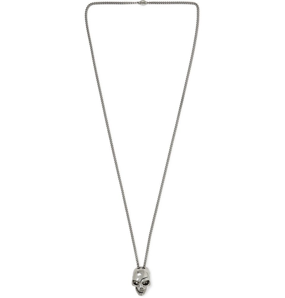 Alexander McQueen - Skull Silver-Tone Necklace - Men - Silver Alexander ...