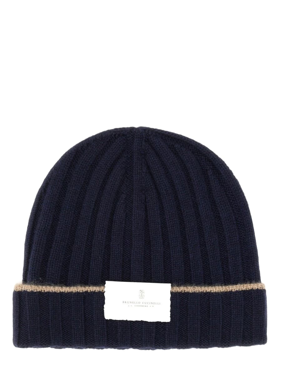 Brunello Cucinelli - Ribbed Cashmere Beanie - Black Brunello