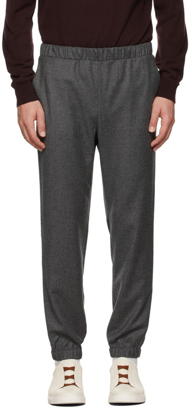 Photo: Loro Piana Grey Flannel Trousers