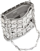 Paco Rabanne Silver Metallic Nano Square Shoulder Bag