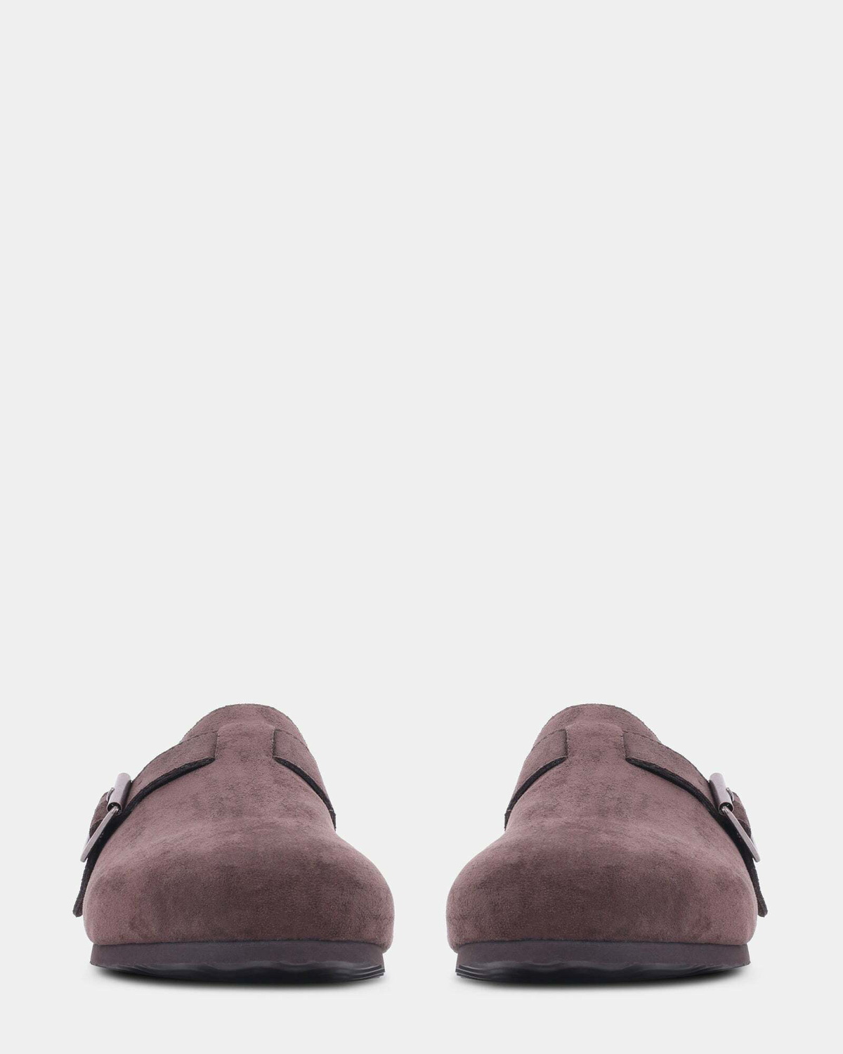 Steve Madden Clog Sandals in Brown Fabric
