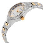 Citizen Crystal Eco-Drive Silver Dial Two-Tone Ladies Watch FE1146-71A