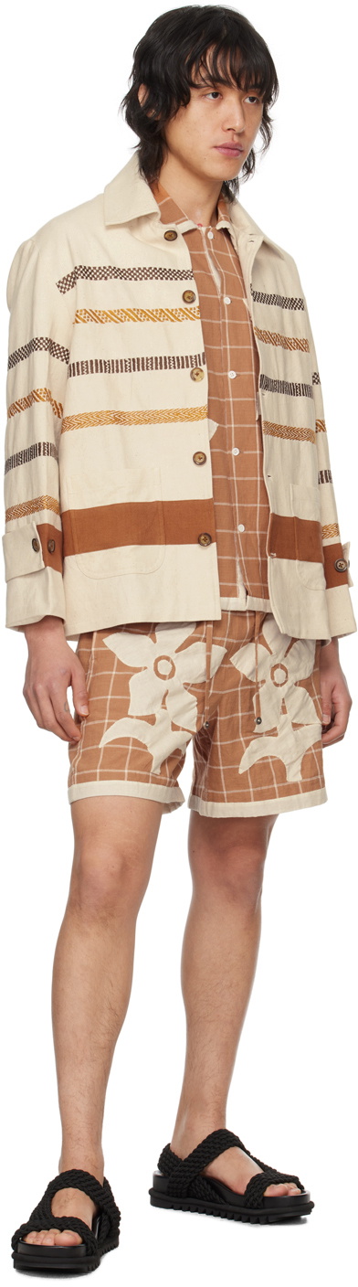 HARAGO Off-White Kantha Jacket