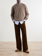 Jil Sander - Cashmere and Wool-Blend Sweater - Brown