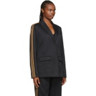 adidas x IVY PARK Black and Brown Pique Blazer
