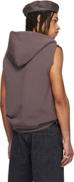 OUR LEGACY Brown Motor Vest Hoodie