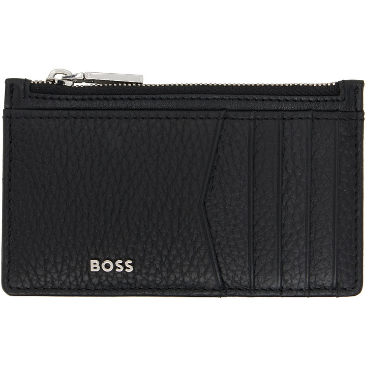 Photo: BOSS Black Logo Hardware Card Holder