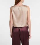 Leset Barb satin top