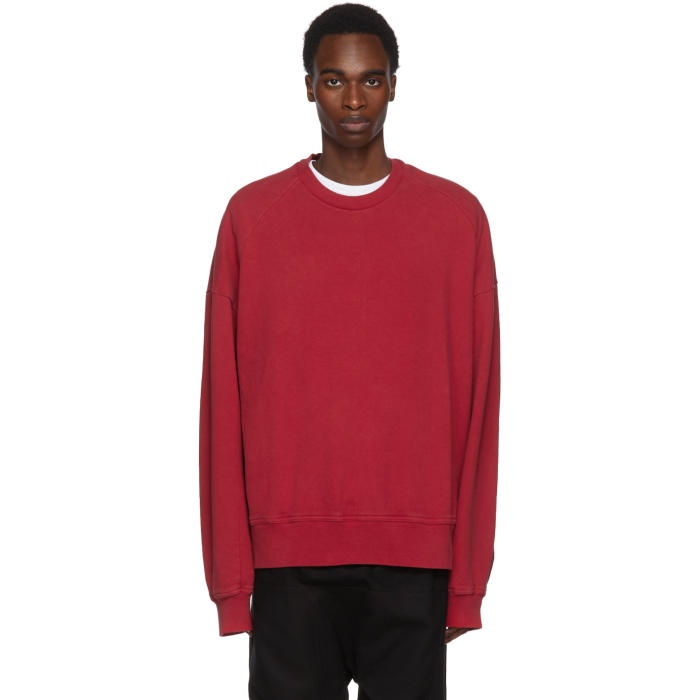 Photo: Juun.J Red Panelled Oversized Sweatshirt